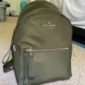 BRAND NEW W/TAGS kate spade Olive Green Medium-Sized Backpack (Water-Resistant)